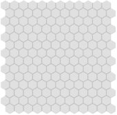 1" Gallery Grey Matte Hex Mosaic | Young Interiors Flooring Center