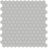 1" Loft Grey Matte Hex Mosaic | Young Interiors Flooring Center