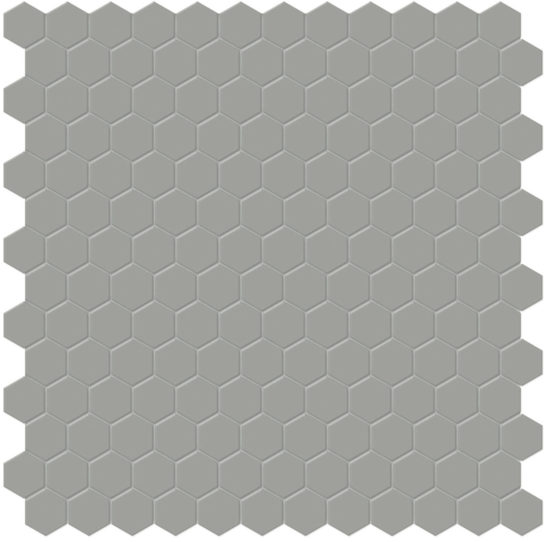 1" Taupe Matte Hex Mosaic | Young Interiors Flooring Center