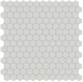 1" Warm Grey Matte Hex Mosaic | Young Interiors Flooring Center