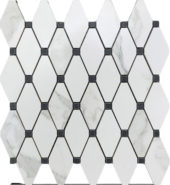 13x15 Calacatta Esagona Mosaic | Young Interiors Flooring Center