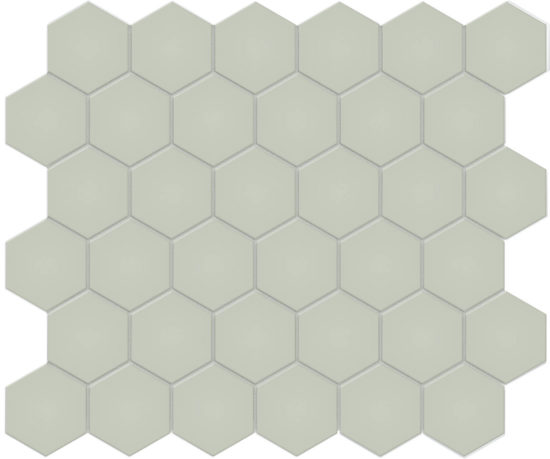 2" Soft Sage Matte Hex Mosaic | Young Interiors Flooring Center