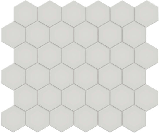 2" Warm Grey Matte Hex Mosaic | Young Interiors Flooring Center
