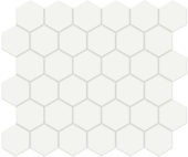 2" White Matte Hex Mosaic | Young Interiors Flooring Center