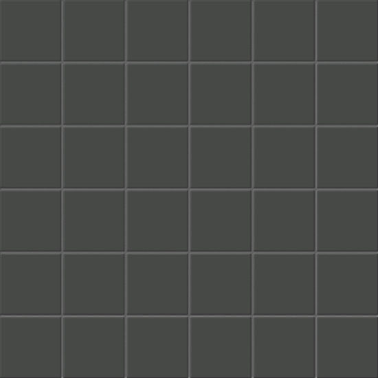 2X2 Retro Black Unglazed Matte Mosaic | Young Interiors Flooring Center