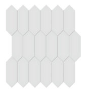 2x5 Gallery Grey Glossy Picket Mosaic | Young Interiors Flooring Center