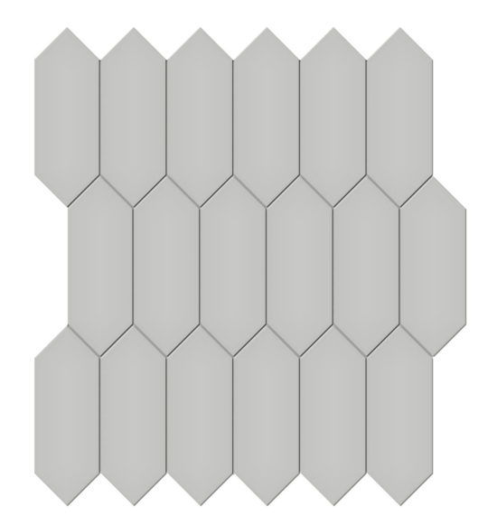2x5 Loft Grey Matte Picket Mosaic