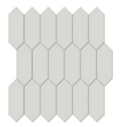 2x5 Warm Grey Glossy Picket Mosaic | Young Interiors Flooring Center