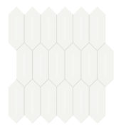 2x5 White Matte Picket Mosaic | Young Interiors Flooring Center