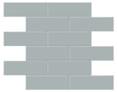 2x6 Cloud Blue Matte Brick Mosaic | Young Interiors Flooring Center