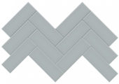 2x6 Cloud Blue Matte Herringbone Mosaic | Young Interiors Flooring Center