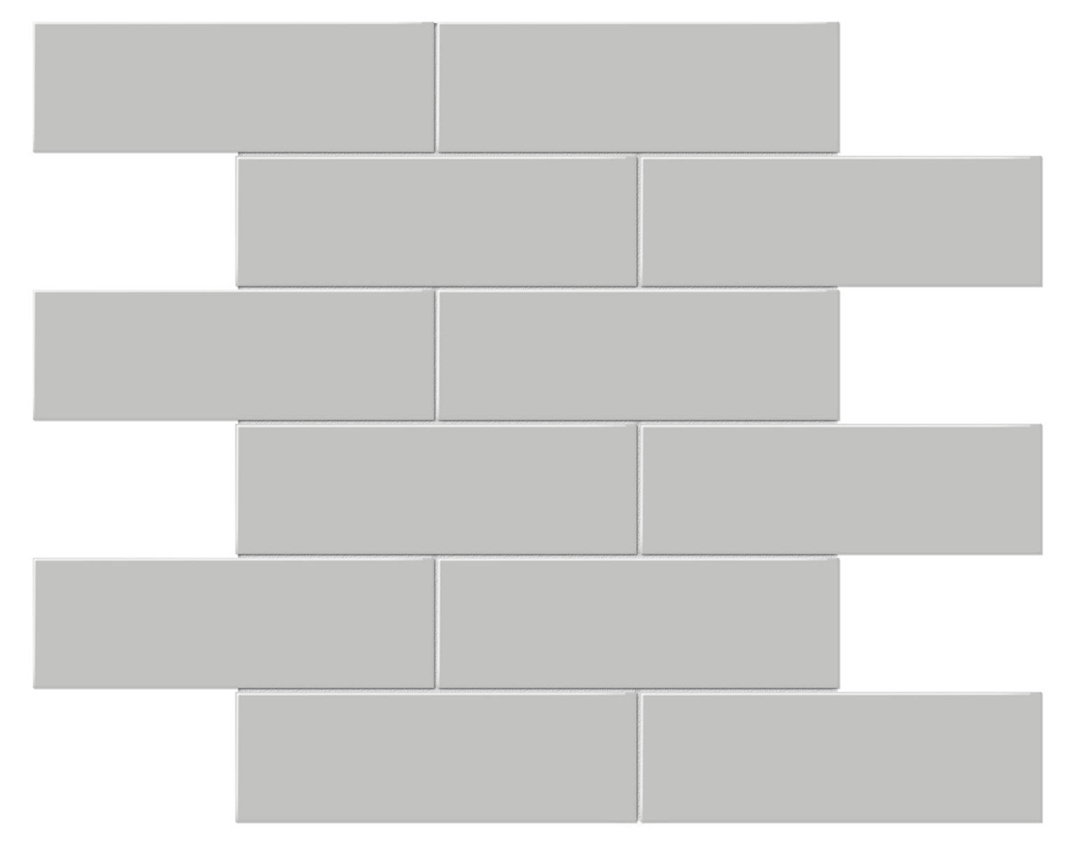 2x6 Loft Grey Matte Brick Mosaic | Young Interiors Flooring Center
