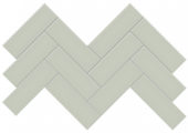 2x6 Soft Sage Glossy Herringbone Mosaic | Young Interiors Flooring Center