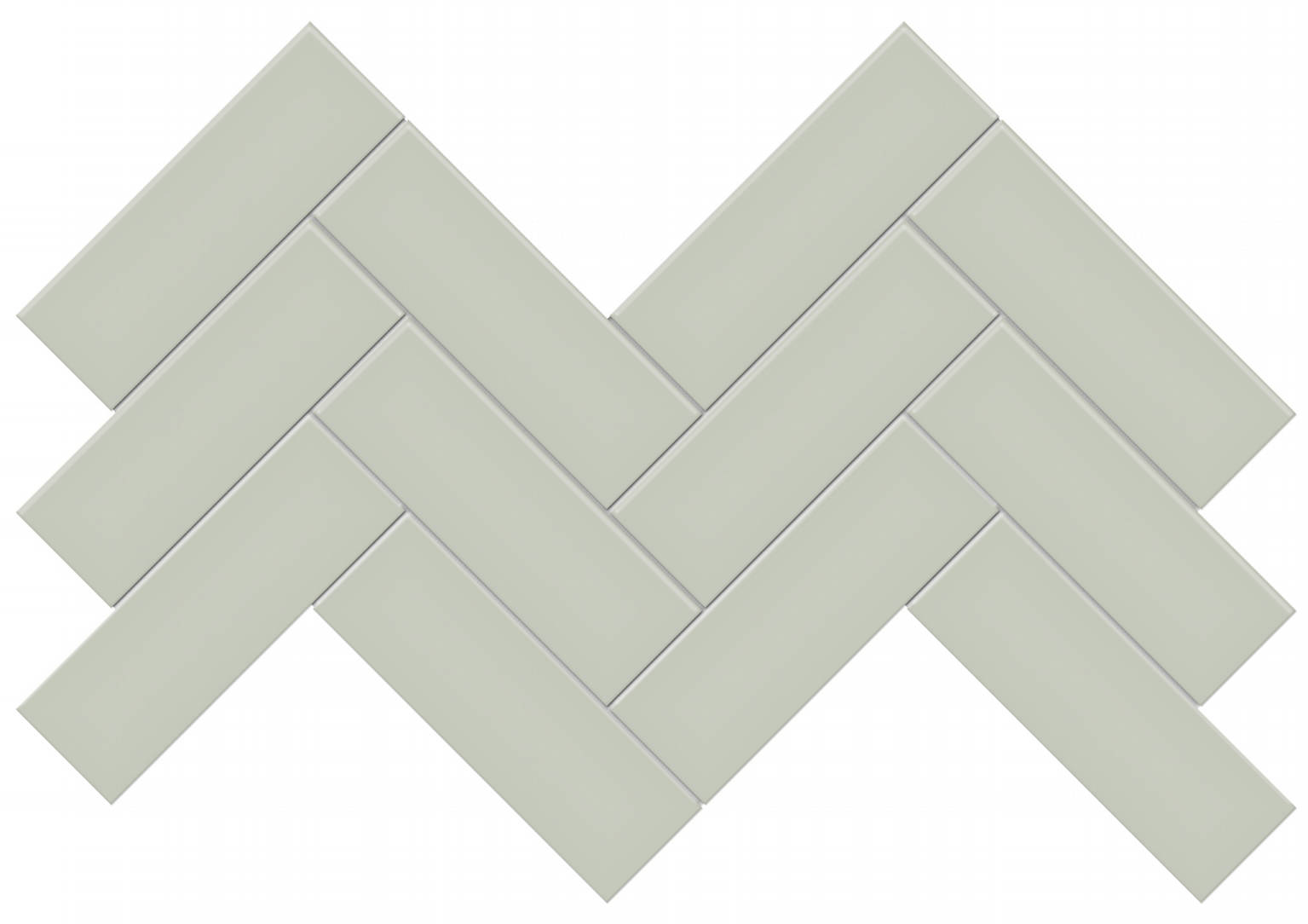 2x6 Soft Sage Matte Herringbone Mosaic | Young Interiors Flooring Center