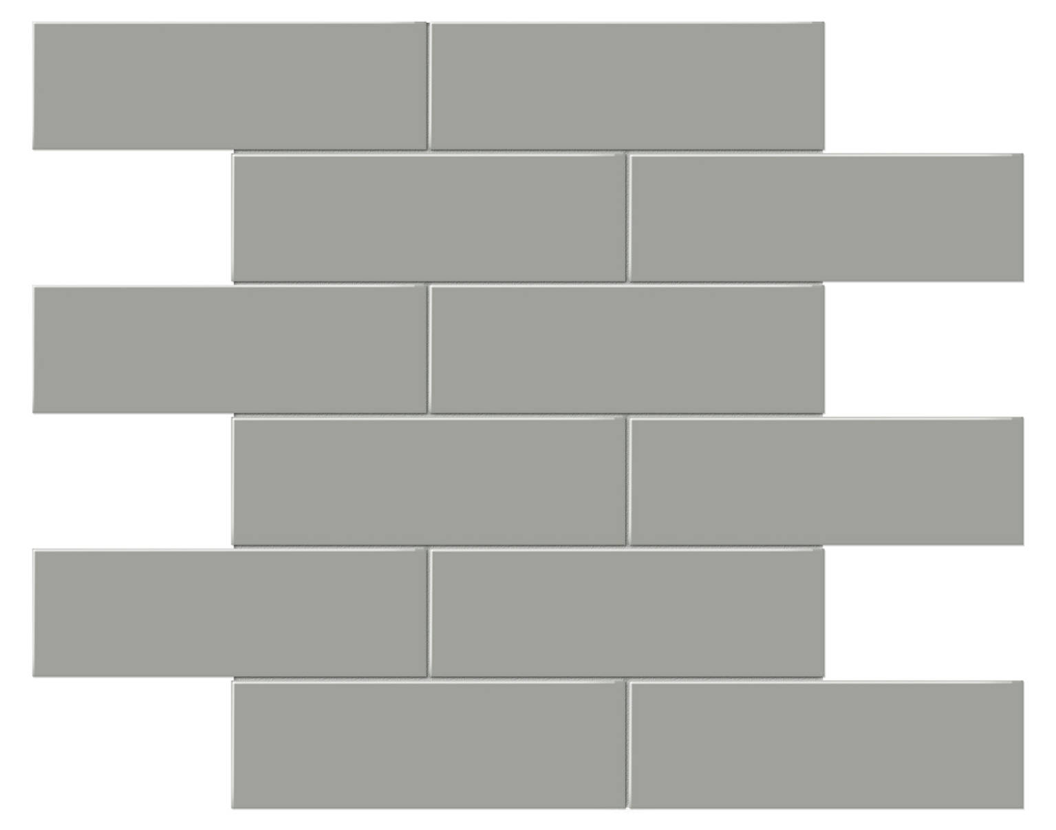 2x6 Taupe Matte Brick Mosaic | Young Interiors Flooring Center