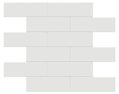 2×6 Vintage Grey Matte Brick Mosaic