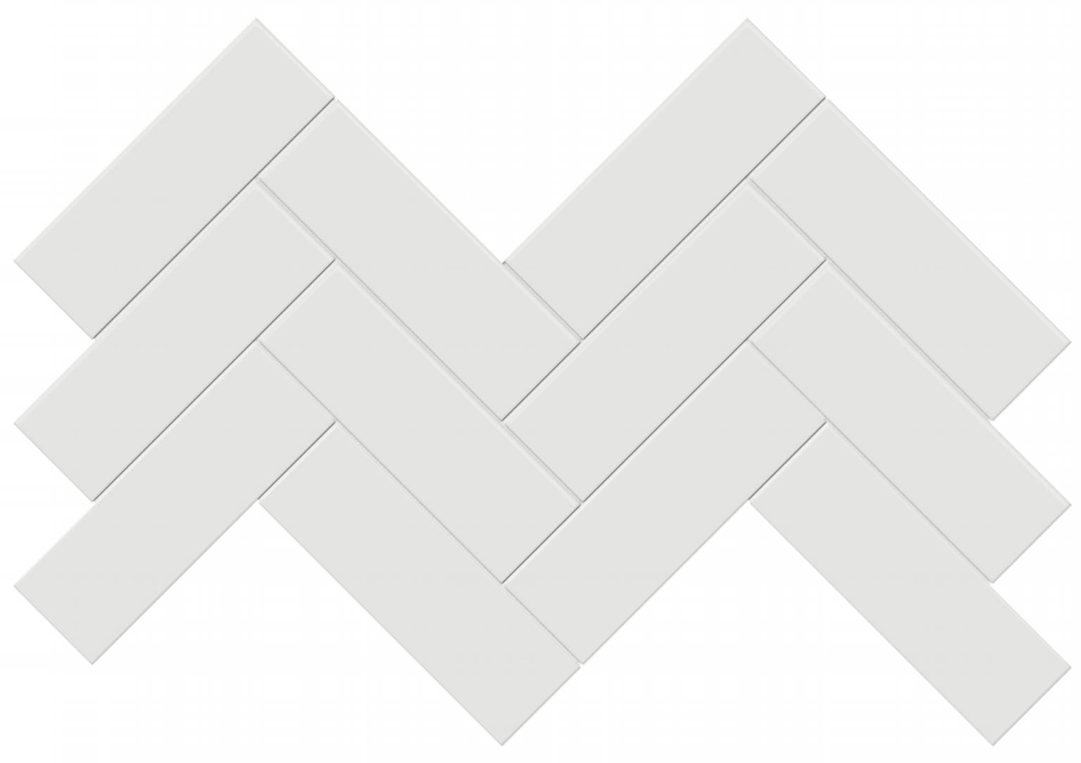 2x6 Vintage Grey Matte Herringbone Mosaic | Young Interiors Flooring Center