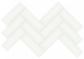 2x6 White Glossy Herringbone Mosaic | Young Interiors Flooring Center