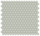 3/4" Soft Sage Matte Penny Round Mosaic | Young Interiors Flooring Center