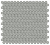 3/4" Taupe Glossy Penny Round Mosaic | Young Interiors Flooring Center