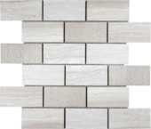 5x10cm Multi Finish Mosaic Limestone | Young Interiors Flooring Center