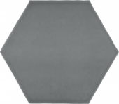 6" Anthracite Charcoal Glossy Hexagon | Young Interiors Flooring Center