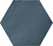 6" Azure Ink Glossy Hexagon | Young Interiors Flooring Center