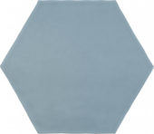 6" Summer Sky Glossy Hexagon | Young Interiors Flooring Center