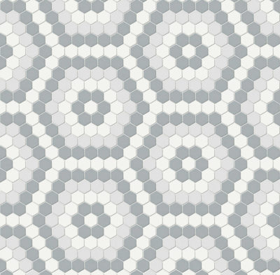 Afternoon Blend Matte Hexagon Pattern Mosaic