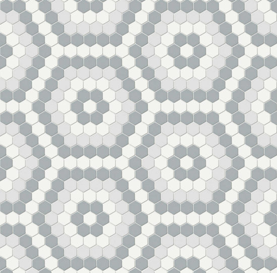 Afternoon Blend Matte Hexagon Pattern Mosaic | Young Interiors Flooring Center