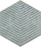 Alma 5.5X6.3 Grey Decor Hexagon | Young Interiors Flooring Center