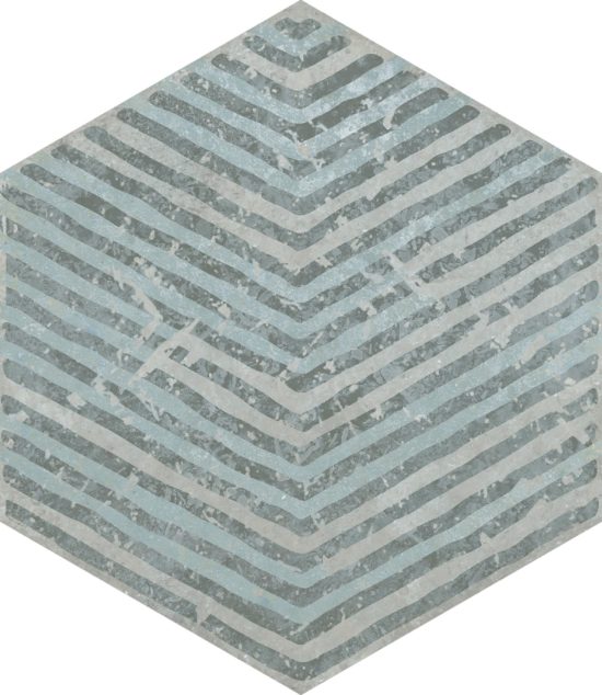 Alma 5.5X6.3 Grey Decor Hexagon | Young Interiors Flooring Center