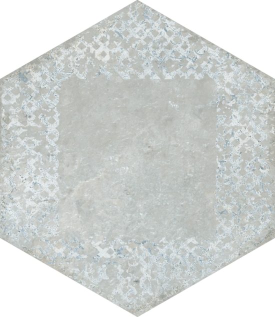 Alma 5.5X6.3 Grey Decor Hexagon | Young Interiors Flooring Center