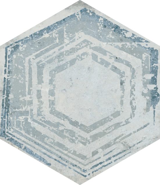 Alma 5.5X6.3 Grey Decor Hexagon | Young Interiors Flooring Center