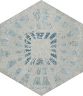 Alma 5.5X6.3 Grey Decor Hexagon | Young Interiors Flooring Center