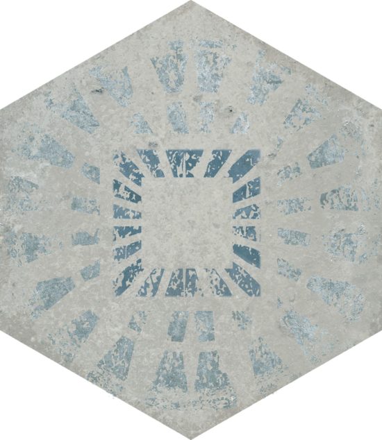 Alma 5.5X6.3 Grey Decor Hexagon | Young Interiors Flooring Center