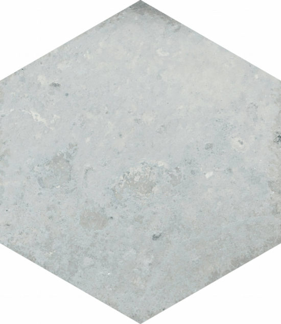 Alma 5.5X6.3 Grey Hexagon | Young Interiors Flooring Center
