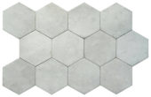 Alma 5.5X6.3 Grey Hexagon | Young Interiors Flooring Center
