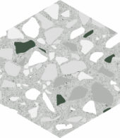 Altea 5.5X6.3” Grey Hexagon | Young Interiors Flooring Center