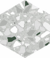 Altea 5.5X6.3” Grey Hexagon | Young Interiors Flooring Center