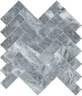 Aqua Intenso 1.25x4 Herringbone Mosaic | Young Interiors Flooring Center