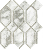 Arabescato Verona Polished Modella Mosaic | Young Interiors Flooring Center