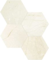 Avorio Crema 6 Hexagon Mosaic | Young Interiors Flooring Center