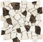 Beige/Brown Mini Opus Interlocking Mosaic | Young Interiors Flooring Center
