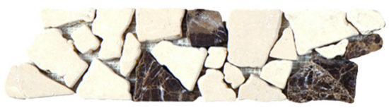 Beige/Brown Opus Mosaic Interlocking Border | Young Interiors Flooring Center