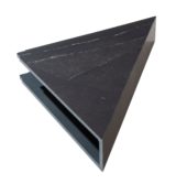 Black Ice Shower Shelf 14.56x7.12x2 | Young Interiors Flooring Center