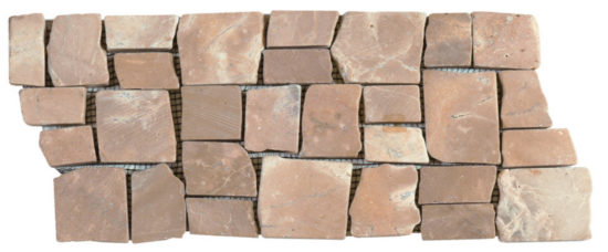 Cappuccino Cubic Marble Opus Interlocking Border | Young Interiors Flooring Center