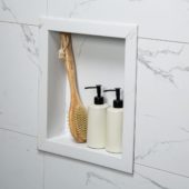 Carrara Marble Niche  14.5x12 inside | Young Interiors Flooring Center