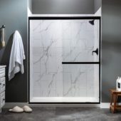 Carrara Marble Shower Wall Kit 32x60x78 | Young Interiors Flooring Center