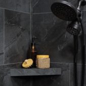 Cracked Slate Shower Shelf 14.56x7.12x2 | Young Interiors Flooring Center